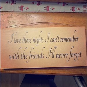 Wall art sign